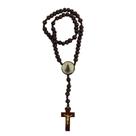 Terço de Nossa Senhora Aparecida Madeira Marrom