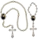 Terco de Oraçao de Luxo com Terco de Carro Santa Faustina Qualidade Resinado Alto Padrão Premium Proteçao devoção Catoli