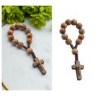Terço Dezena de Dedo Crucifixo Madeira 8 mm