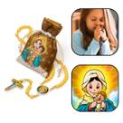 Terço Infantil Mãe Rainha com Saquinho Terço Infantil Mãe Rainha com Saquinho