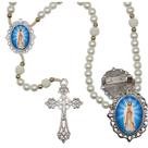 Terço Luxo com Broche Nossa Senhora Mistica Especial Resinado Orações Casamento Noiva e Noivo