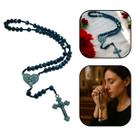 Terço Nossa Senhora Amor de Mãe Cristal 8 mm