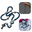 Terço Nossa Senhora Aparecida Madeira Azul 8 mm