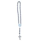 TERCO SAO BENTO GG PRATA DE PEROLA COM STRASS CINZA 53cm