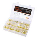 Terminais de anel termorretrátil HKS 100PCS amarelos 12-10 AWG Terminais de anel termorretrátil HKS 100PCS amarelos 12-10 AWG