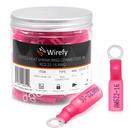 Terminais de anel termorretrátil Wirefy 150 PCS 8 22-16 AWG