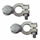 Terminal bateria reforcado p ponteiras furos sup a 10mm kit c 2 pcs polarizadas