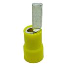 Terminal Compressão Reto 25 Mm Macho Simples C/ Capa Plastica Amarelo