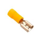 Terminal Conector Pré Isolado Amarelo Pino 4mm-6mm² Longo