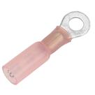 Terminal de anel termorretrátil Pacer 22-18 AWG 8, tamanho do pino, pacote com 100