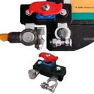 Terminal De Bateria Com Chave Geral Corta Corrente Universal COR:PRETO