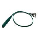 Terminal Eletrodo de EMG PE Highlander Cabo 25cm Verde