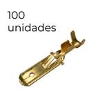 Terminal Encaixe Macho Espadão C/ Trava Fio até 2.5mm 100 un