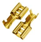 Terminal Fêmea 6,3mm Cobre Longo C/10 - Fase Terminal Fêmea 6,3mm Cobre Longo C/10 - Fase