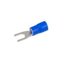 Terminal forquilha 1-8 pre isolado azul 100un. 137-A
