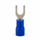 Terminal Forquilha Pré-Isolada 1,5mm² à 2,5mm² Furo 4,3mm 100 Peças Penzel Azul