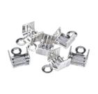 Terminal Frizado Quadrado em Metal para Bijuteria 5mm Níquel com 100 unidades Terminal Frizado Quadrado em Metal para Bijuteria 5mm Níquel com 100 unidades