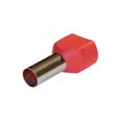 Terminal Ilhos Tubulares 10mm Curto Vermelho 50a - 100 Peças