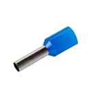 Terminal Ilhos Tubulares 2,5mm Azul Curto 21a - 100 Peças