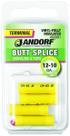 Terminal Jandorf 60991 Butt Splice, calibre 12-10, amarelo Terminal Jandorf 60991 Butt Splice, calibre 12-10, amarelo