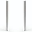 Terminal para Rodapé Plasbil Nobre PVC 1142 Branco, 15 x 151 mm