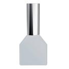 Terminal Pino Tubular Duplo 0,5mm Branco com 100 Unidades ROHDINA Terminal Pino Tubular Duplo 0,5mm Branco com 100 Unidades ROHDINA