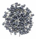 Terminal Pre Isolado Ilhos Simples 4mm Cinza - 100 Peças