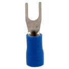 Terminal Pré-Isolado Tipo Forquilha 2,5mm Azul com 100 unidaes Penzel
