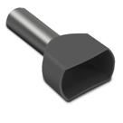 Terminal Pré-Isolado Tubular Duplo 4,0mm² Cinza TE4012