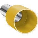 Terminal Tubular Ilhos Isolado Simples Sforplast 25,0Mm Comprimento 16Mm - Amarelo