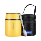 Termo De Alimentos Portátil Para Crianças De 500ml Em Aço Inoxidável Com Colher, Caixa De Almoço