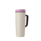 Termo de viaje Owala SmoothSip 710 ml, a prueba de fugas, rosa/caqui