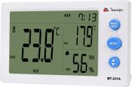 Termo Higrômetro Digital 10 a 50 Sensor Interno/ Externo MT-241A Minipa Unica