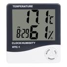 Termo higrômetro digital com medidor de temperatura relógio umidade
