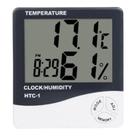 Termo higrômetro digital com medidor de temperatura relógio umidade