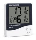 Termo-higrômetro Digital Medidor de temperatura Relógio Termo-higrômetro Digital Medidor de temperatura Relógio
