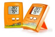 Termo-higrometro infantil laranja -10+60c umidade 10% a 99% incoterm.