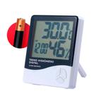 Termo Higrômetro Sensor Medidor de Temperatura Umidade do Ar Relógio Digital