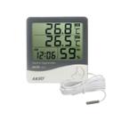 Termohigrômetro Digital Com Sensor Externo E Relógio Umidade e Temperatura Relativa do Ar Ak28 New Akso Termohigrômetro Digital Com Sensor Externo E Relógio Umidade e Temperatura Relativa do Ar Ak28 New Akso