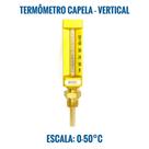 Termômetro Capela 0-50c Vertical Caixa Em Alumínio