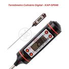 Termômetro Culinário Digital com Espeto Mede -50ºC a +300ºC Display LCD para Alimentos Smart