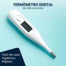 Termômetro Digital Ponta Flexível Macia Mede Temperatura Corporal Rápido Prático Eficiente