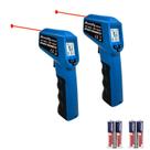 Termômetro infravermelho AHOSOUTLY Temperature Gun, pacote com 2 unidades, azul
