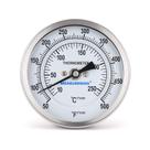 Termômetro MEASUREMAN, mostrador bimetálico, 10-260 C, 3, mostrador, haste de 4 cm