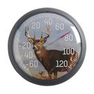 Termômetro Taylor White Tail Deer, mostrador sem fio de 34 cm