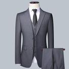 Terno Formal Masculino De 3 Peças Blazer Colete Calças Para Casamento Casual Profissional M-6XL