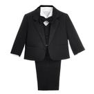 Terno Infantil Dressy Daisy 3T 5 Peças Smoking Preto