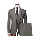 Terno Masculino Elegante Slim Fit Para Negócios E Casamentos 6XL Blazer Colete Calças Terno Masculino Elegante Slim Fit Para Negócios E Casamentos 6XL Blazer Colete Calças