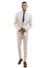Terno Masculino Slim Creme em Poly Gabardine Jordhan