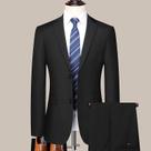 Terno Masculino Slim Fit De Dois Botões Estilo Coreano Para Casamento, Conjunto Formal De Duas Peças